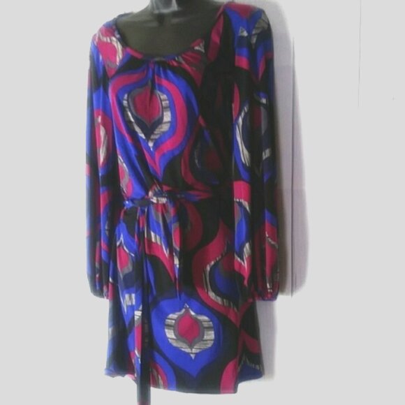Bisou Bisou size 4 long sleeve wrap dress - Picture 3 of 12